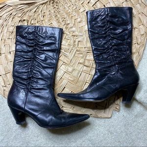 Seychelles ruched side Boots 7 kitten heel 7